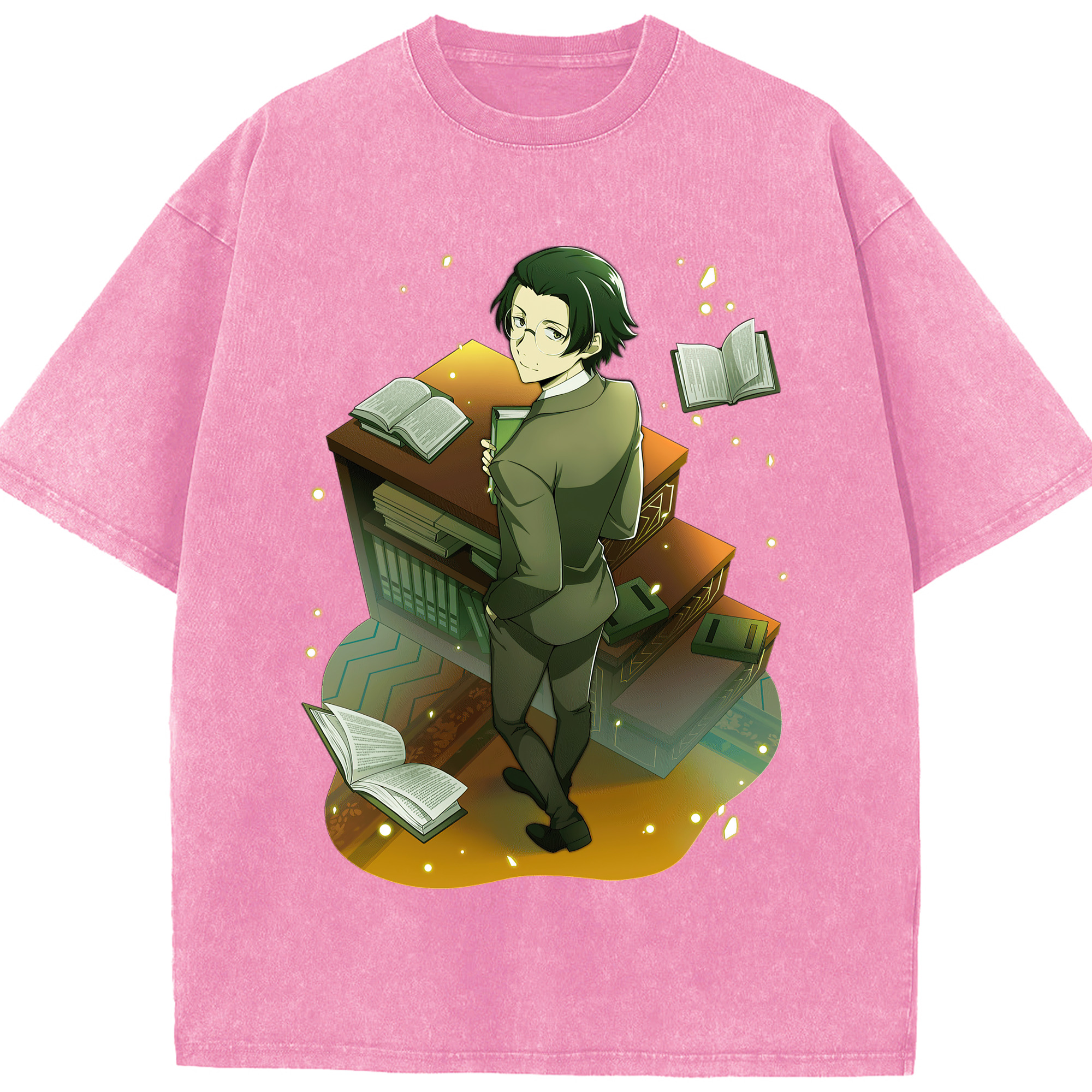 （画像用） 文豪ストレイドッグス Bungo Stray Dogs 綿100% ヴィンテージ風 半袖Tシャツ（フロントプリント）